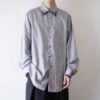 “月暈 original paint remake” gray body BLACK × GRAINY TEXTURE shirt