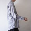 “月暈 original paint remake” gray body BLACK × GRAINY TEXTURE shirt