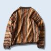 【TUNDRA】oversized brown black 3D cotton knit