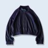 iridescent purple glossy short length jacket