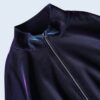 iridescent purple glossy short length jacket