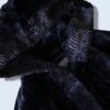 glossy fur design hooded jacket