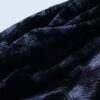 glossy fur design hooded jacket