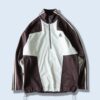 【adidas】blue white × brown half zip track jacket