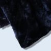 glossy fur design hooded jacket