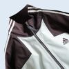 【adidas】blue white × brown half zip track jacket