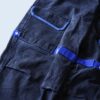 【MARITHE FRANCOIS GIRBAUD】blue velcro × black denim wide baggy shuttle pants