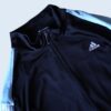 【adidas】black × pale blue switching track jacket