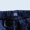 【MARITHE FRANCOIS GIRBAUD】blue velcro × black denim wide baggy shuttle pants