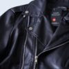 DEAD STOCK fake leather double riders jacket