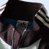 【adidas】blue white × brown half zip track jacket