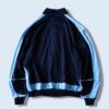 【adidas】black × pale blue switching track jacket