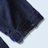 【MARITHE FRANCOIS GIRBAUD】blue velcro × black denim wide baggy shuttle pants