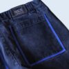 【MARITHE FRANCOIS GIRBAUD】blue velcro × black denim wide baggy shuttle pants