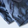 glossy silver switching blouson