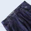 【FUBU】embroidery & gimmick wide baggy black denim pants