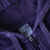 "BORO" fade purple zip up parka