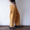 glossy "PVC flocky" like velours wide baggy pants