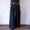 special like Tyrolean tape design wide baggy slacks