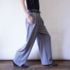 ennui gray drape fabric wide slacks