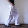 gradation pale purple multi pocket gimmick cargo pants