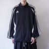 【adidas】black × white 3stripe track jacket