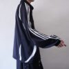 【adidas】black × white 3stripe track jacket