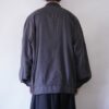 oversized fade gray smooth poly blouson