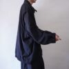 【RalphLauren】monster oversized smooth poly graph check lining black drizzler jacket