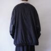 【RalphLauren】monster oversized smooth poly graph check lining black drizzler jacket