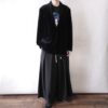 drape black velours easy tailored jacket