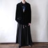 drape black velours easy tailored jacket