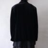 drape black velours easy tailored jacket