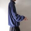 【KING SIZE】oversized velours track jacket