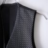 black silver tailored & gilet ensemble