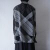oversized monotone layered see-through shirt