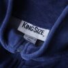 【KING SIZE】oversized velours track jacket