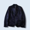 glossy black satin asymmetry tailored jacket