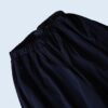 mode black drape fabric wide hakama pants