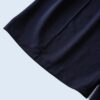 mode black drape fabric pleats tuck wide slacks