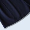 mode black drape fabric pleats tuck wide slacks