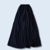 mode black drape fabric wide hakama pants