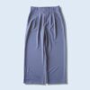 ennui gray drape fabric wide slacks