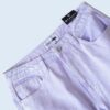 gradation pale purple multi pocket gimmick cargo pants