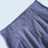 ennui gray drape fabric wide slacks