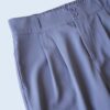 ennui gray drape fabric wide slacks