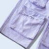 gradation pale purple multi pocket gimmick cargo pants