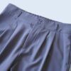 ennui gray drape fabric wide slacks