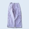 gradation pale purple multi pocket gimmick cargo pants