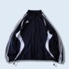 【adidas】black × white 3stripe track jacket